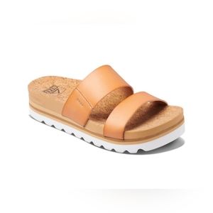 REEF Cushion Vista Hi women sandal slide size 9